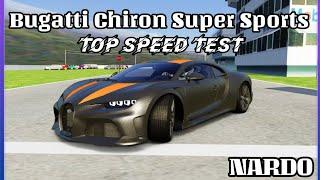 Assetto Corsa | Bugatti Chiron Super Sports Top Speed RUN | NARDO