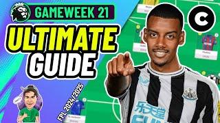 FPL GW21 |  BLANK GAMEWEEKS! | THE ULTIMATE GUIDE | Fantasy Premier League 2024/2025!