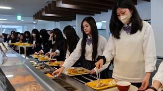 600 High School Girls Destroy their School's Friday Lunch Buffet!