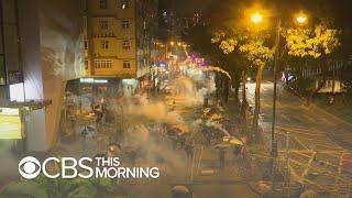 Pro-democracy protests continue at Hong Kong campus