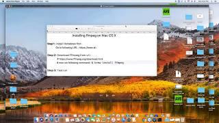 Learn Installation of FFmpeg on macOS High Sierra?