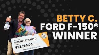 PCH Winner: Betty C. of TN Won the Ford F-150® or $53,750!