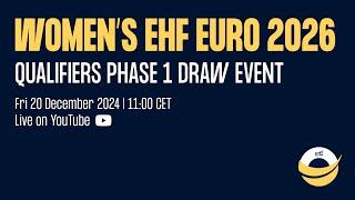 Women's EHF EURO 2026 | Qualification Phase 1 Draw