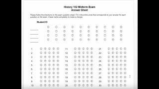 How to Create a Multiple Choice Test Answer Sheet In Word for Remark Office OMR