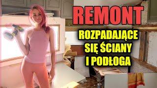 REMONT PRZYCZEPY Salon - czas łatać ściany i podłogę