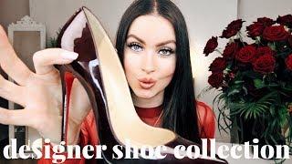 MY DESIGNER SHOE COLLECTION | CHRISTIAN LOUBOUTIN VALENTINO GUCCI & MORE | EMMA MILLER