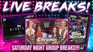 SATURDAY NIGHT BREAKS!! | WWE Breaks  + Prizm & Midnight NBA + Chrome NFL + More (RGL 3853-3864)