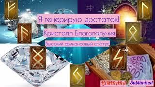 Я ГЕНЕРИРУЮ ДОСТАТОК. ВЫСОКИЙ ФИНАНСОВЫЙ СТАТУС. КРИСТАЛЛ БЛАГОПОЛУЧИЯ.️Саблиминал.