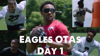 Philadelphia Eagles OTAs Day 1!! 6 Light Sessions To Start!! Jalen Hurts Throwing Motion!!