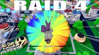Beating Raid 4 (Free Unit 6 Star Beerus) | Squad Gameplay | Roblox All Star Tower Defense