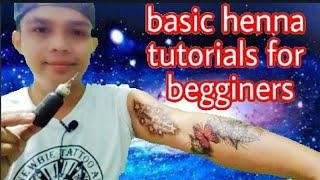 HENNA TUTORIAL FOR BEGGINERS STEP BY STEP