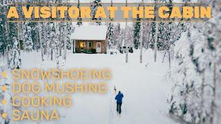 The "Almost" Perfect Cabin Weekend | Snowshoeing, Cooking, Skijoring, Snowmachines, Sauna, and PETS!