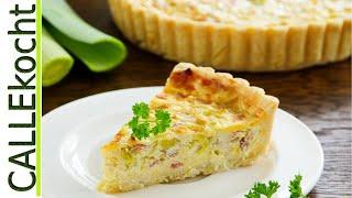 Quiche Lorraine. Lecker Gemüseauflauf. So gelingt sie perfekt. Rezept