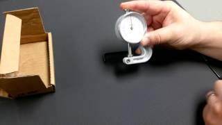 Leather Thickness Gauge Zero Point Calibration