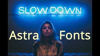 Astra Theme Adjust Fonts and Change Elementor Color Picker