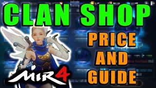 MIR4 - MAX Clan Shop Review/Guide!  How Much Are the Epic Blue Dragon Statues?!  What Should I Buy?!