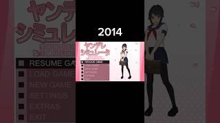 evolution of yandere sim intro screen #yanderesimulator #shorts