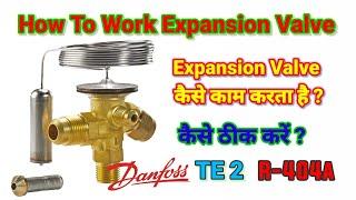 How To Work Expansion Valve || Expansion Valve Ko Kese Check karen || TXV Valve .