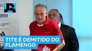 Tite é demitido do Flamengo, e Filipe Luís assume como técnico interino