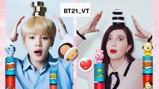 Trying BTS Makeup (BT21 X VT Cosmetics)