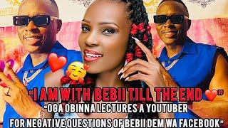 SIMUACHI :DEM WA FACEBOOK BEBII OBINNA LECTURES YOUTUBER FOR ASKING NEGATIVE QUESTION ABOUT BEBII