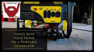 How to safely run your whole home on a portable generator.