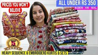 20 Flipkart Best Kurti/Kurta Set Haul Starting 229Kurta Tryon Haul Sequence & Embroidery Special