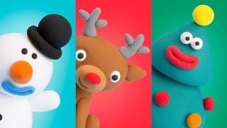 CHRISTMAS DIY | HOW TO CLAY: reindeer, christmas tree and snowman