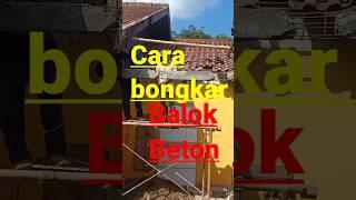 Cara Bongkar Balok beton #shorts