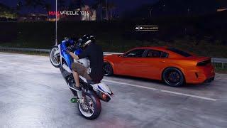 The Crew Motorfest | Wheelies Are Fire - Stock S1000RR vs 919HP Hellcat Redeye, 841HP 2024 Mustang +