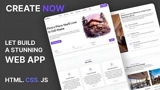 Create a Stunning Real Estate Web App | HTML, CSS, and JavaScript Tutorial for Beginners