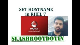 How to set hostname in RHEL7