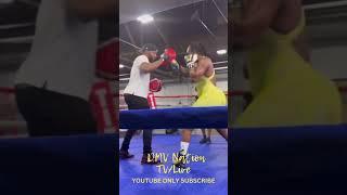 Claressa Shields back in the lab with Papoose #boxing