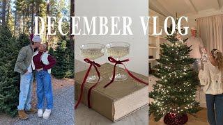 VLOG: Shop and Decorate with us for Christmas! Holiday Walk of Shame, Help us Pick our Wallpaper