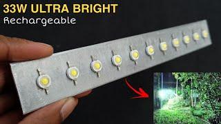 How To Make Super Bright Led Flashlight | DIY Rechargeable LED Torch | By - Creative Shivaji