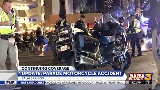 Palm Springs police chief grounds motorcycle fleet after crash at Festival of Lights Parade, ...