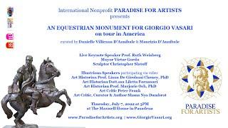 Fabrizio Borghini - PFA: AN EQUESTRIAN MONUMENT FOR GIORGIO VASARI on tour in America, 7 luglio 2022