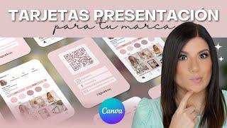 Tarjetas de PRESENTACIÓN estilo INSTAGRAM con CANVA 