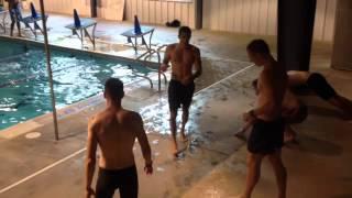 Swim PT Workout (pullups, Burpees 100m Hypox Free Pyramid)