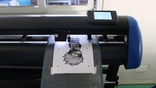 JINKA Cutting Plotter GC-351CAM - Contour Cutting (Anycut CUT+ARMS version software)