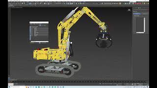 Part 1 - 3dsmax Lego Excavator Mechanical Rigging Tutorial