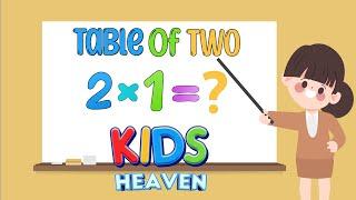 Table Of 2 - Learn Multiplication - Table of 2 in English - Multiplication Table of 2 For Children