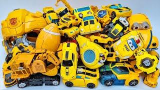 Ulasan Koleksi Mainan TRANSFORMERS Kuning: Bumblebee x Kendaraan Konstruksi, Derek Mobil Robot Tobot