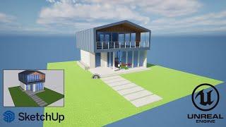 SketchUp to Unreal Engine 5  - Unreal Engine Transfer from SketchUp with Datasmith Direct Link