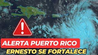 La #tormenta #tropical #Ernesto se fortalece a medida que se aproxima a #puertorico