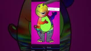 Bonnie the Dino ‍~pick a color|Procreate #art #satisfying #sub #fy #barney #shorts #yellow