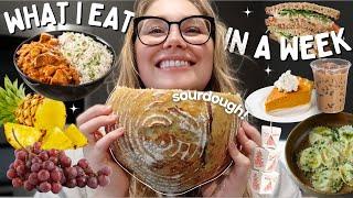 What I eat in a week | Living in the USA, making sourdough bread, nourishing home-cooked meals