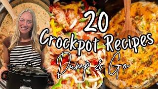 20 FALL DUMP & GO CROCKPOT DINNERS | The Easiest Crockpot Recipes!