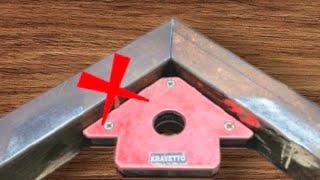 How to weld thin square pipe joints 90 degree precision for beginners #indiastickwelder