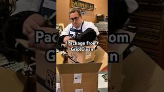 We received a box in the mail from our friends at Grip Clean